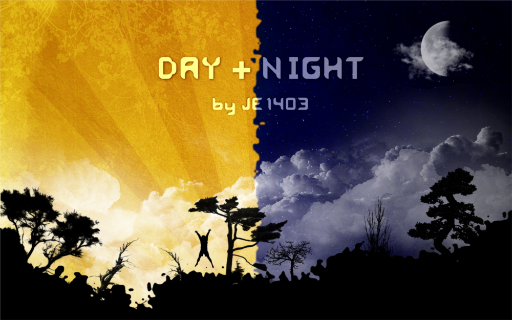 Day And Night Wallpaper - Wallpapersafari