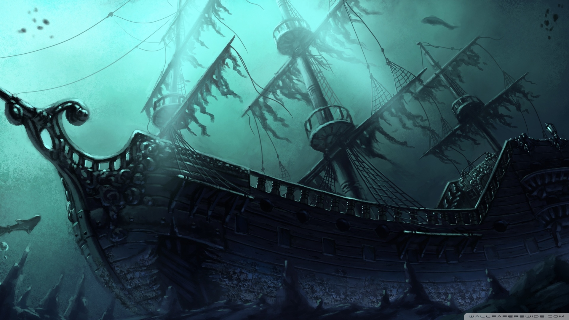 Pirate Ship Backgrounds Wallpapersafari