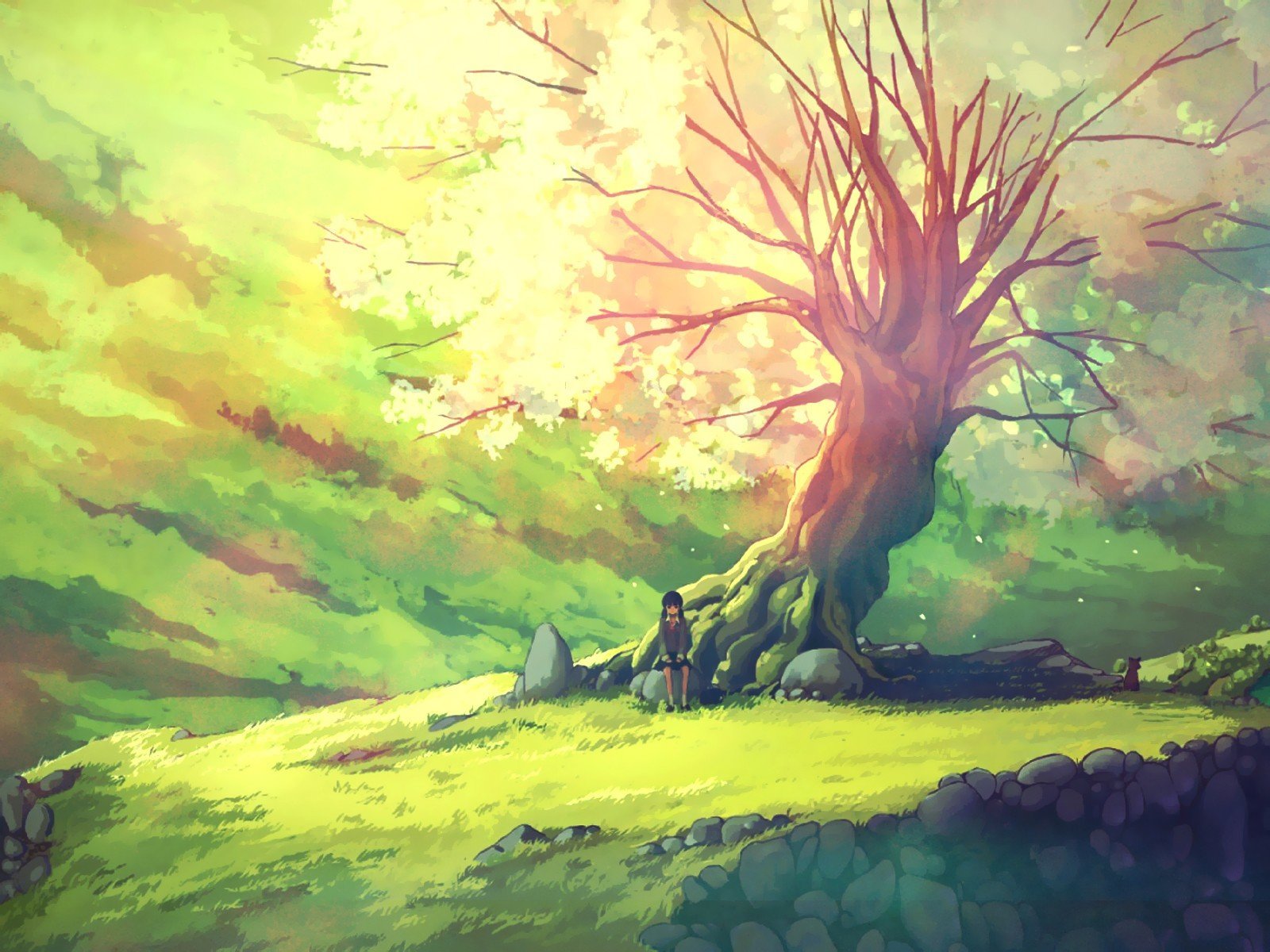 Anime Nature Wallpaper - WallpaperSafari