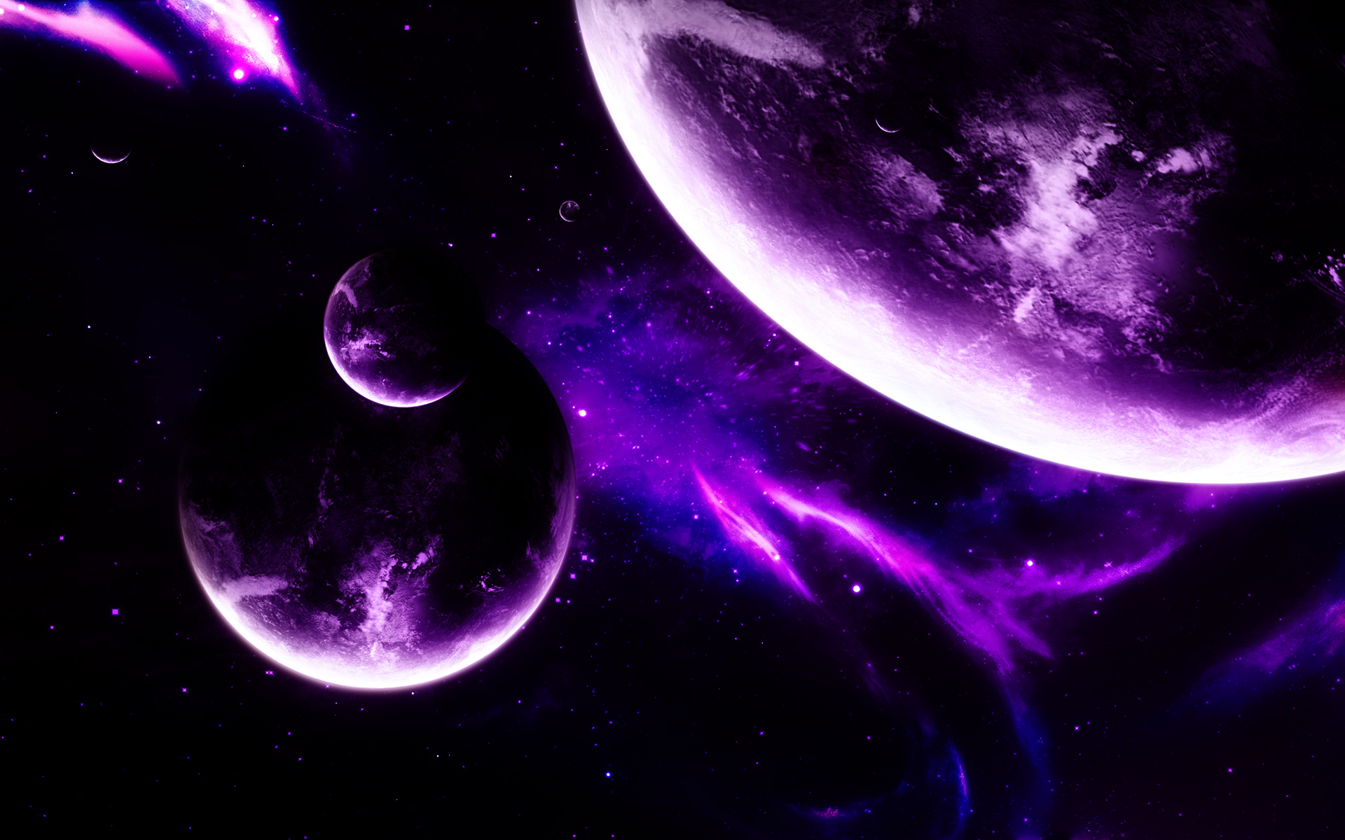 HD Purple Space Wallpaper - WallpaperSafari
