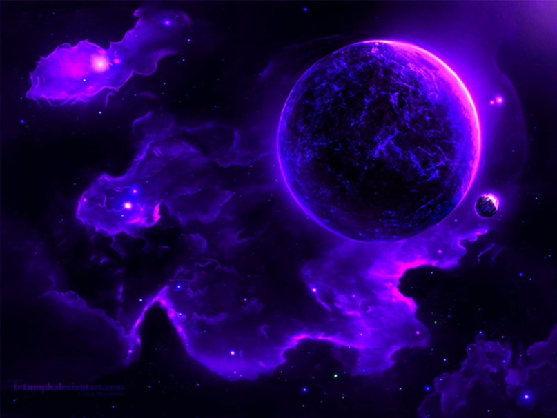 Purple Galaxy Wallpaper - WallpaperSafari
