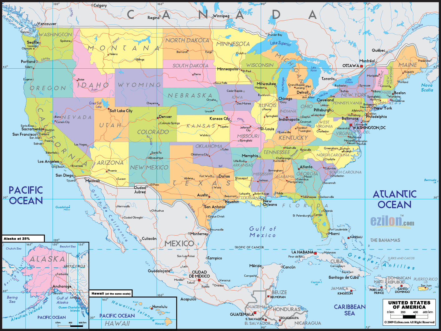 United States Map Desktop Wallpaper Wallpapersafari