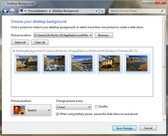 How To Set Slideshow As Desktop Background In Windows Vista