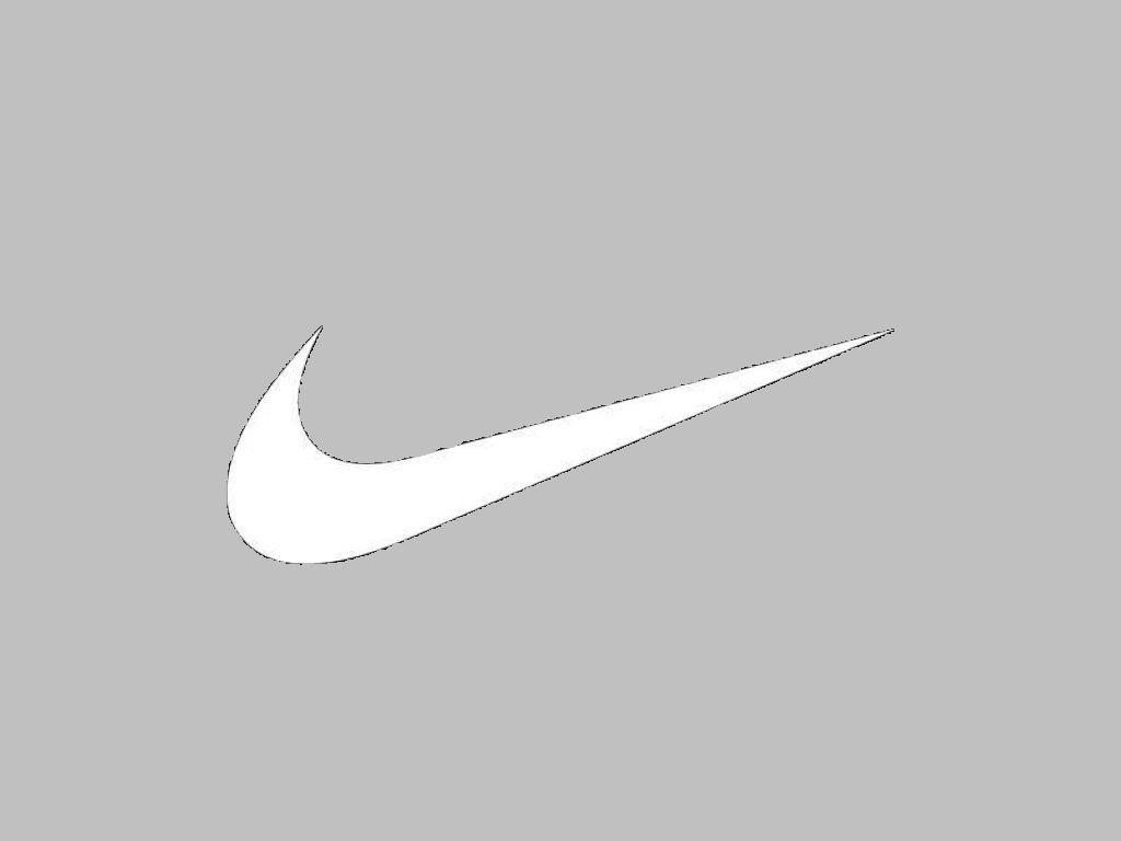 White Nike Swoosh Logo