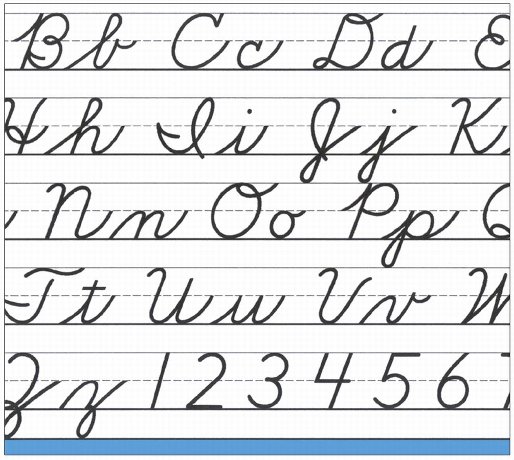 How to write in cursive uppercase and lowercase