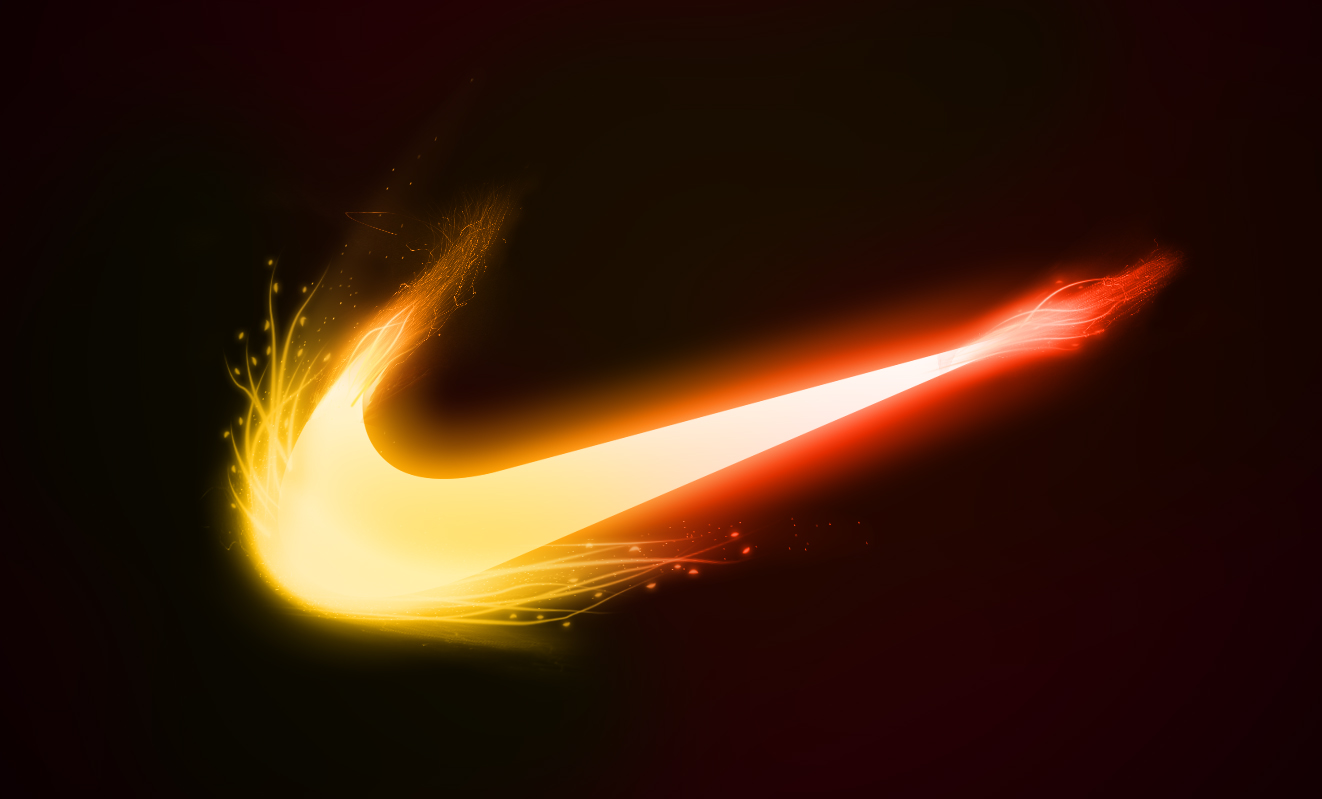 Hintergrund Nike Logo Bunt