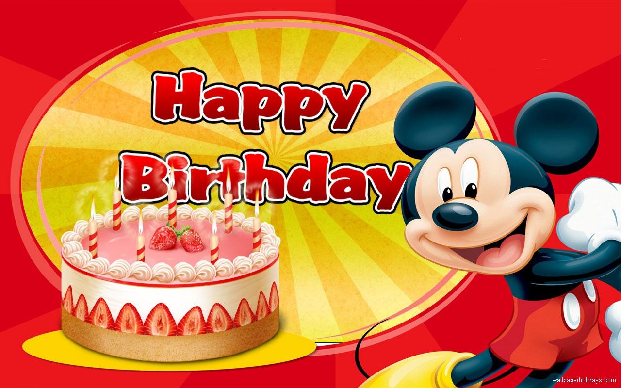 Mickey Mouse Birthday Wallpaper - WallpaperSafari