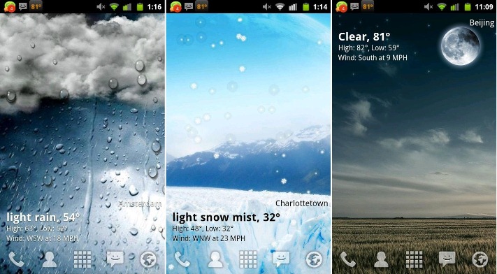 Animated Weather Wallpaper for Android  WallpaperSafari