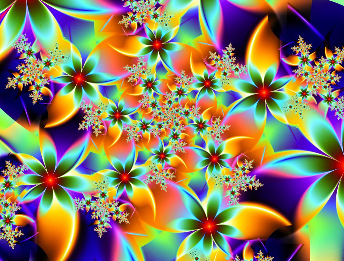 Rainbow Flower Wallpaper Desktop PC Rainbow Flower Wallpaper