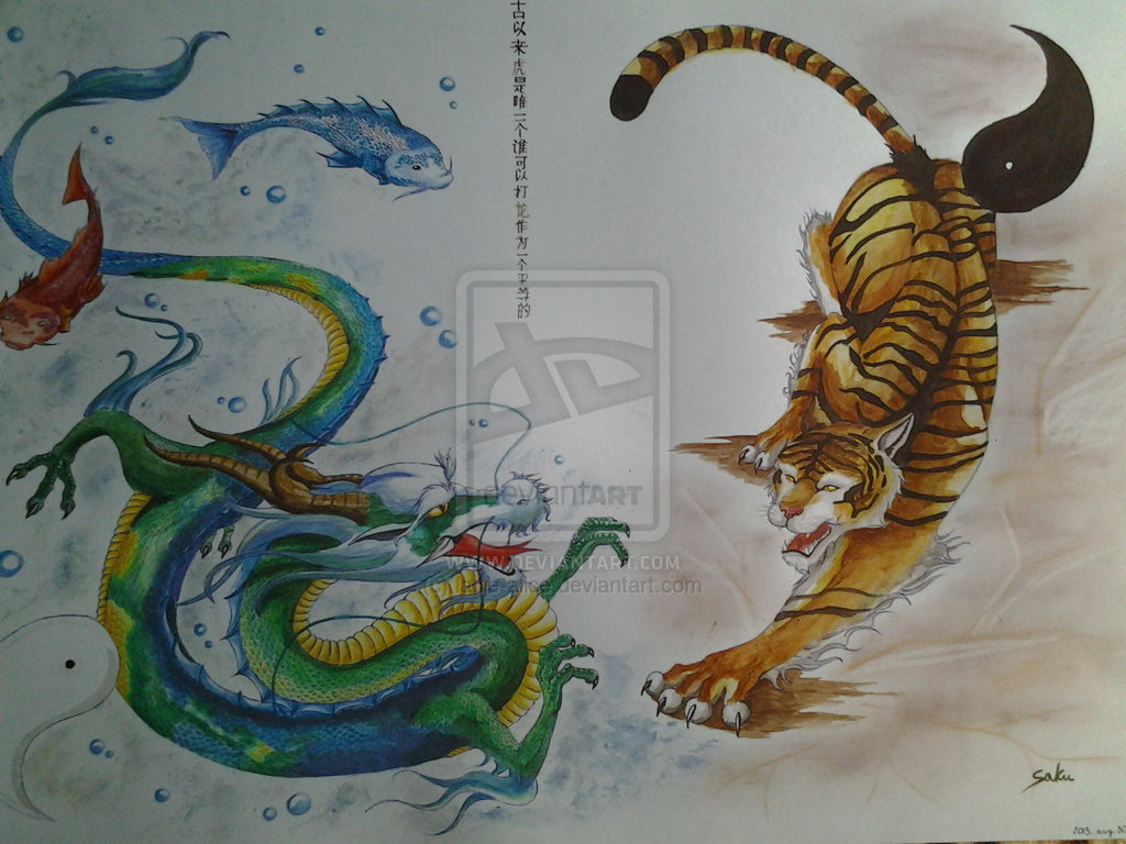 Tiger vs Dragon Wallpaper - WallpaperSafari