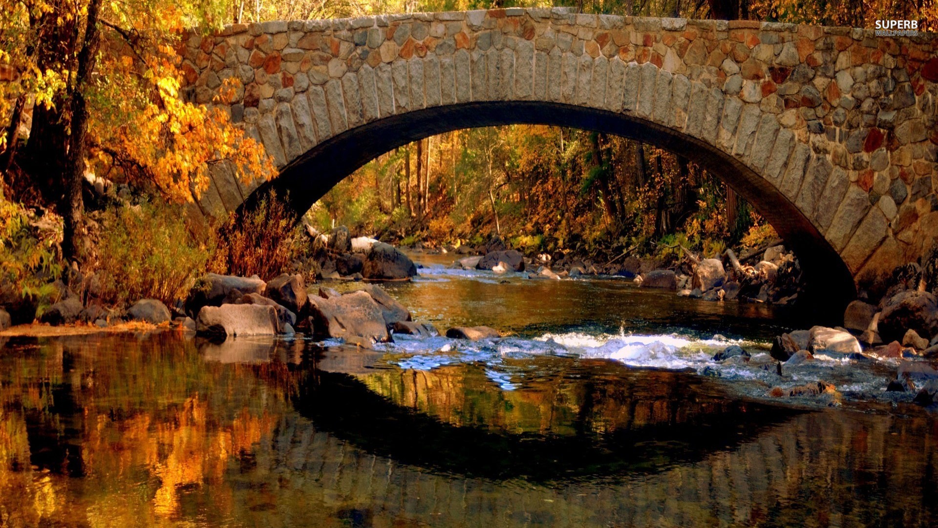 Fall Covered Bridge Desktop Wallpaper - WallpaperSafari