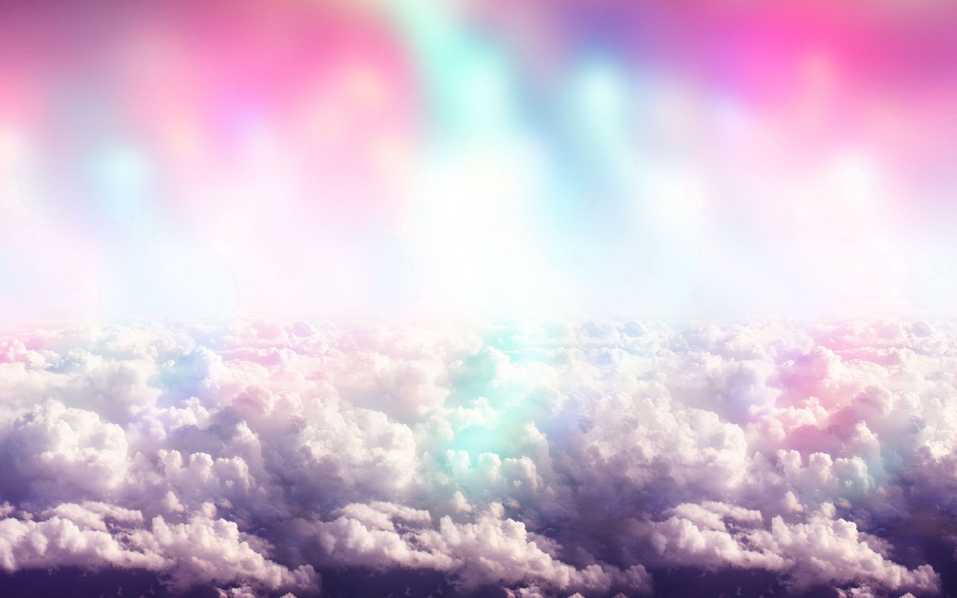 Rainbow Clouds Wallpaper WallpaperSafari