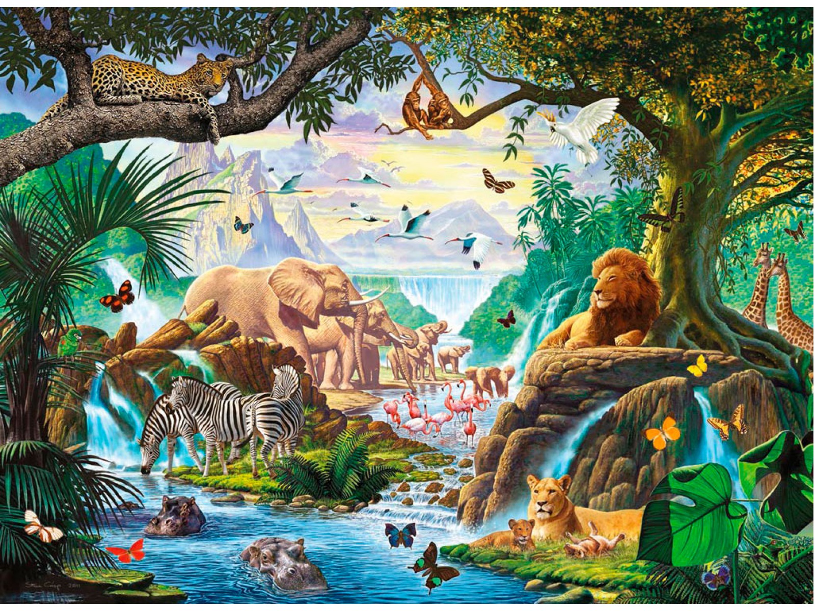 Jungle Animals Wallpaper WallpaperSafari Jungle Animals Wallpaper WallpaperSafari