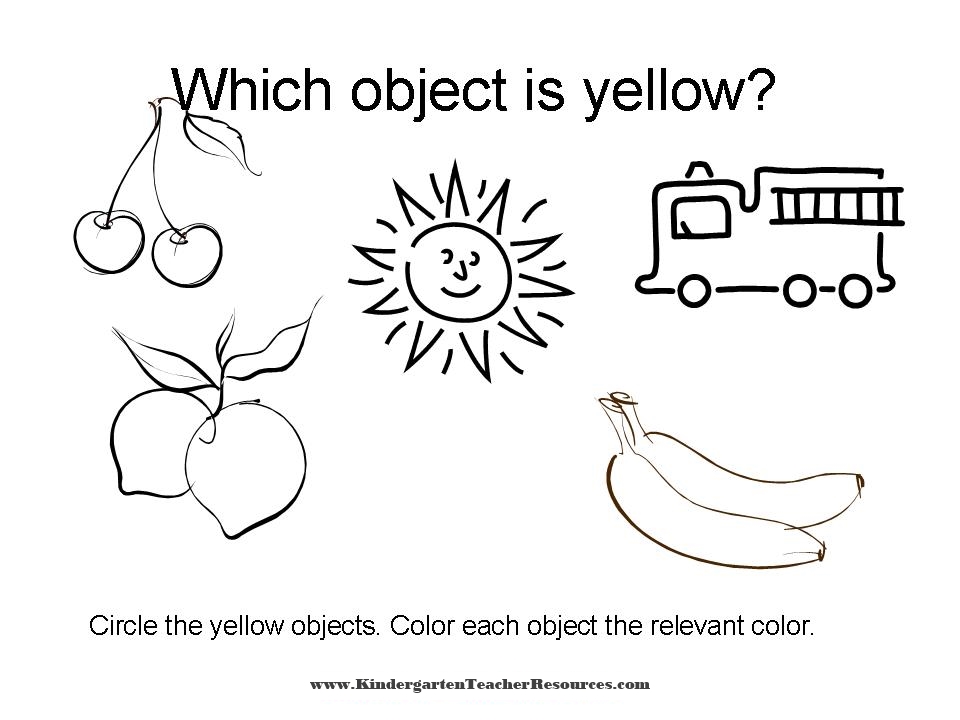 yellow coloring pages for preschool - photo #18