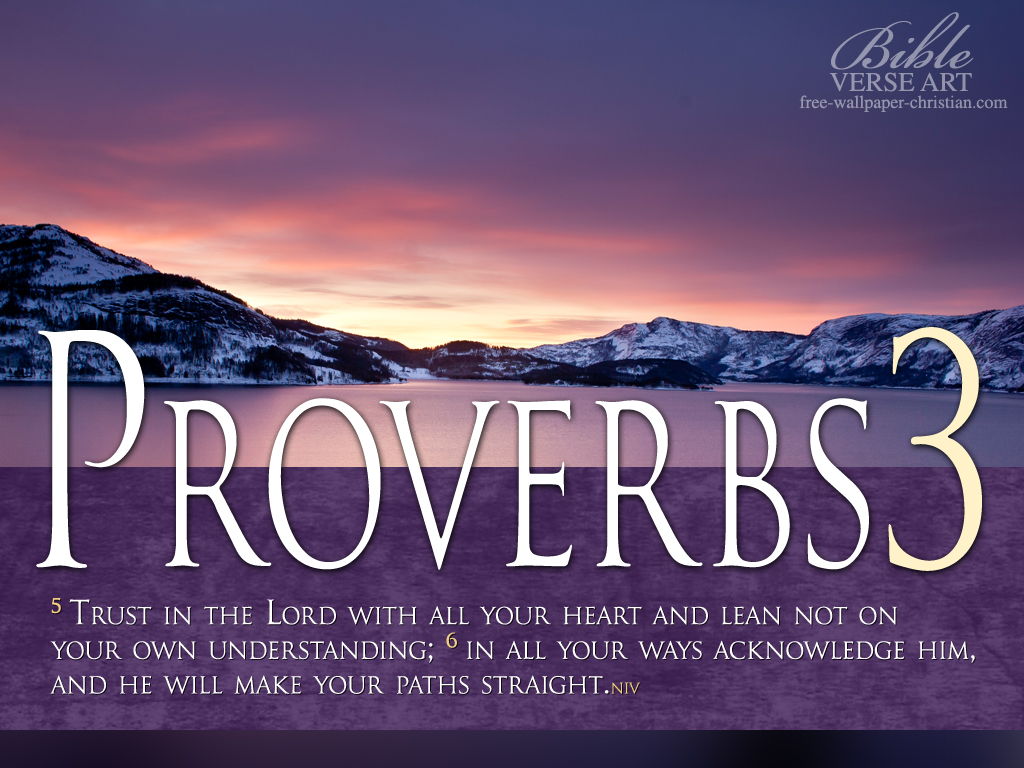 Proverbs 3 5 6 Wallpaper WallpaperSafari