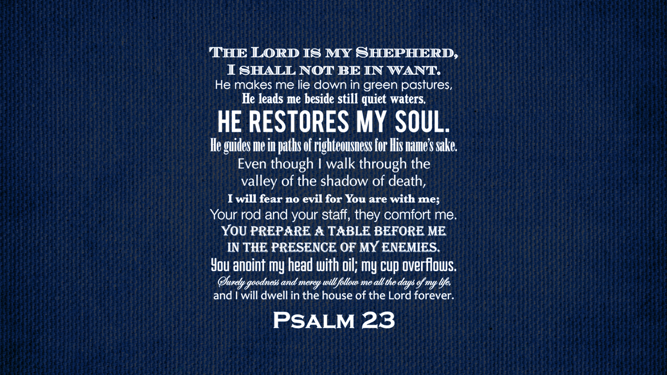 23 Psalm Wallpaper KJV WallpaperSafari