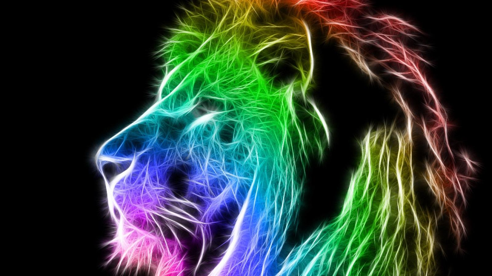 Colorful Lion Wallpaper - WallpaperSafari