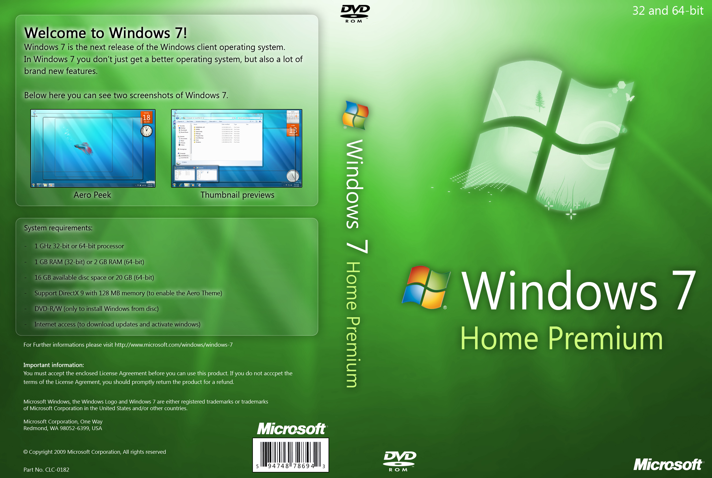 Ko windows 7 home premium k x86 dvd x15 65780