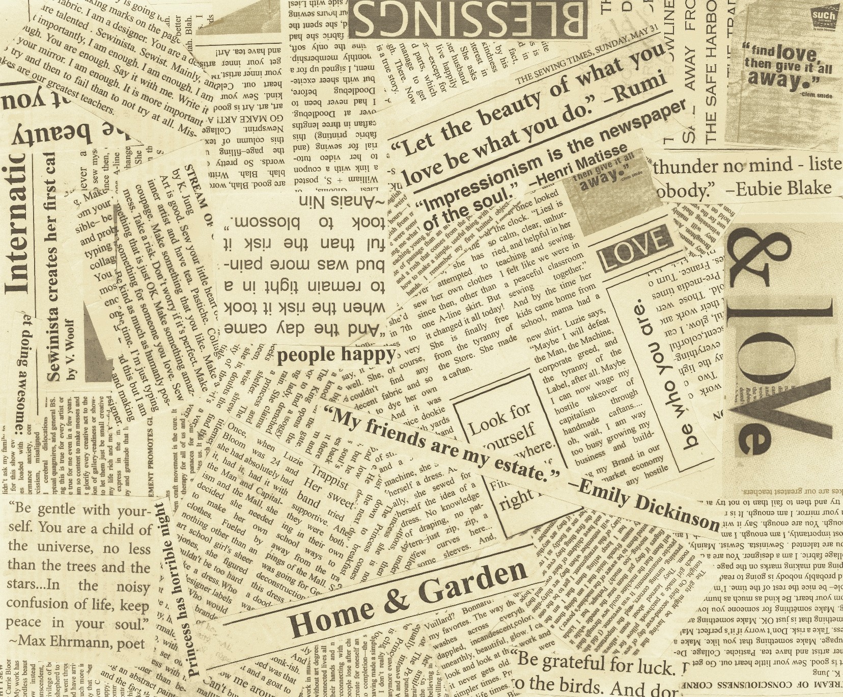 Newspaper as Wallpaper WallpaperSafari