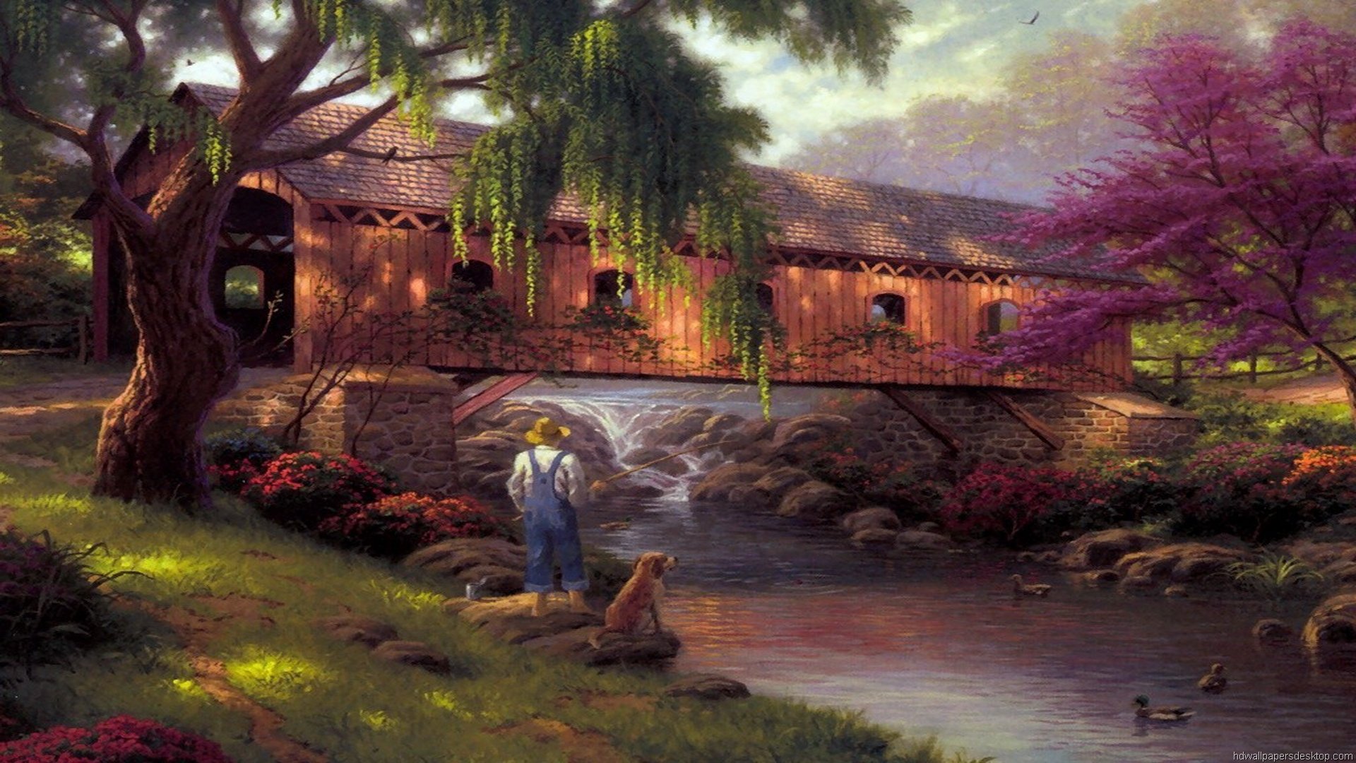 Free Thomas Kinkade Wallpapers For Desktop - WallpaperSafari