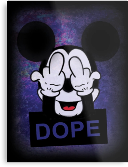 Dope Mickey Mouse Middle Finger