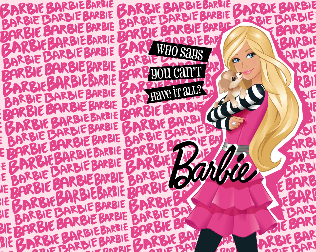 barbie black and pink