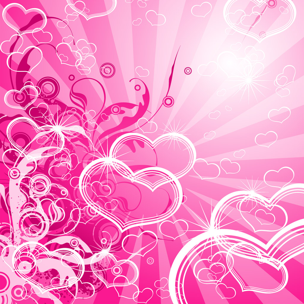 Cute Pink Heart Wallpaper Wallpapersafari 