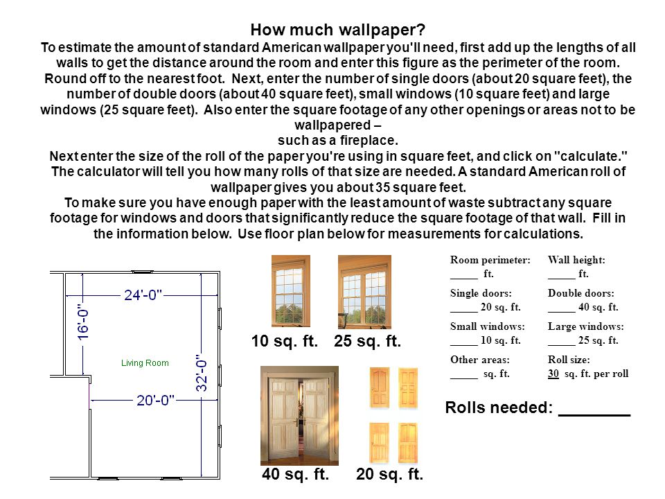 Estimating Wallpaper for a Room WallpaperSafari