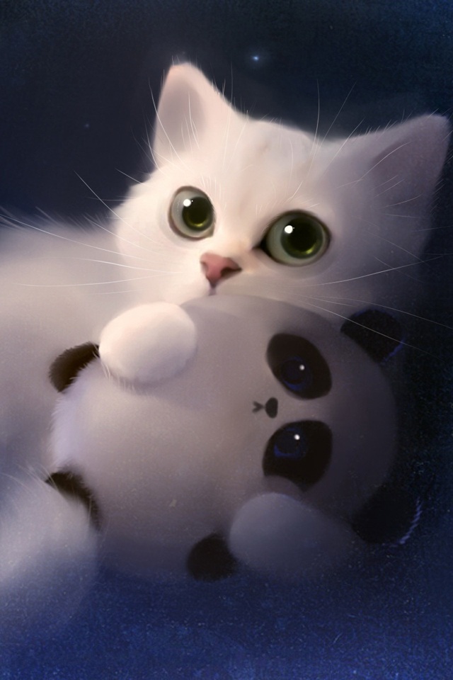 Cute Cat Iphone Wallpaper - Wallpapersafari