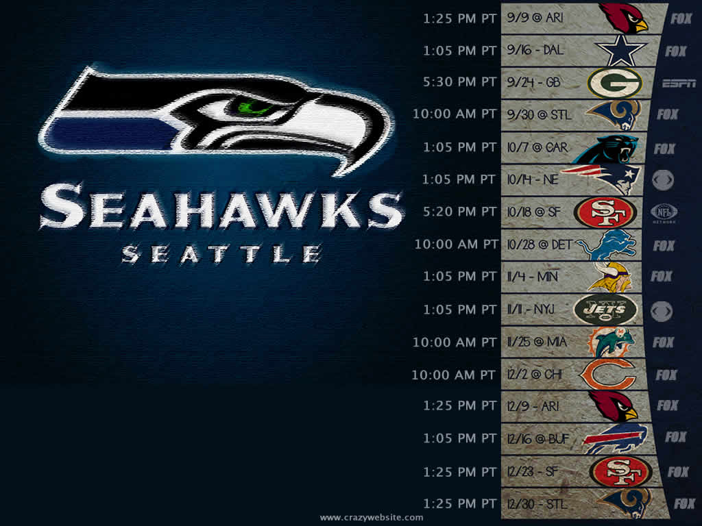 Seattle Seahawks Schedule Wallpaper WallpaperSafari