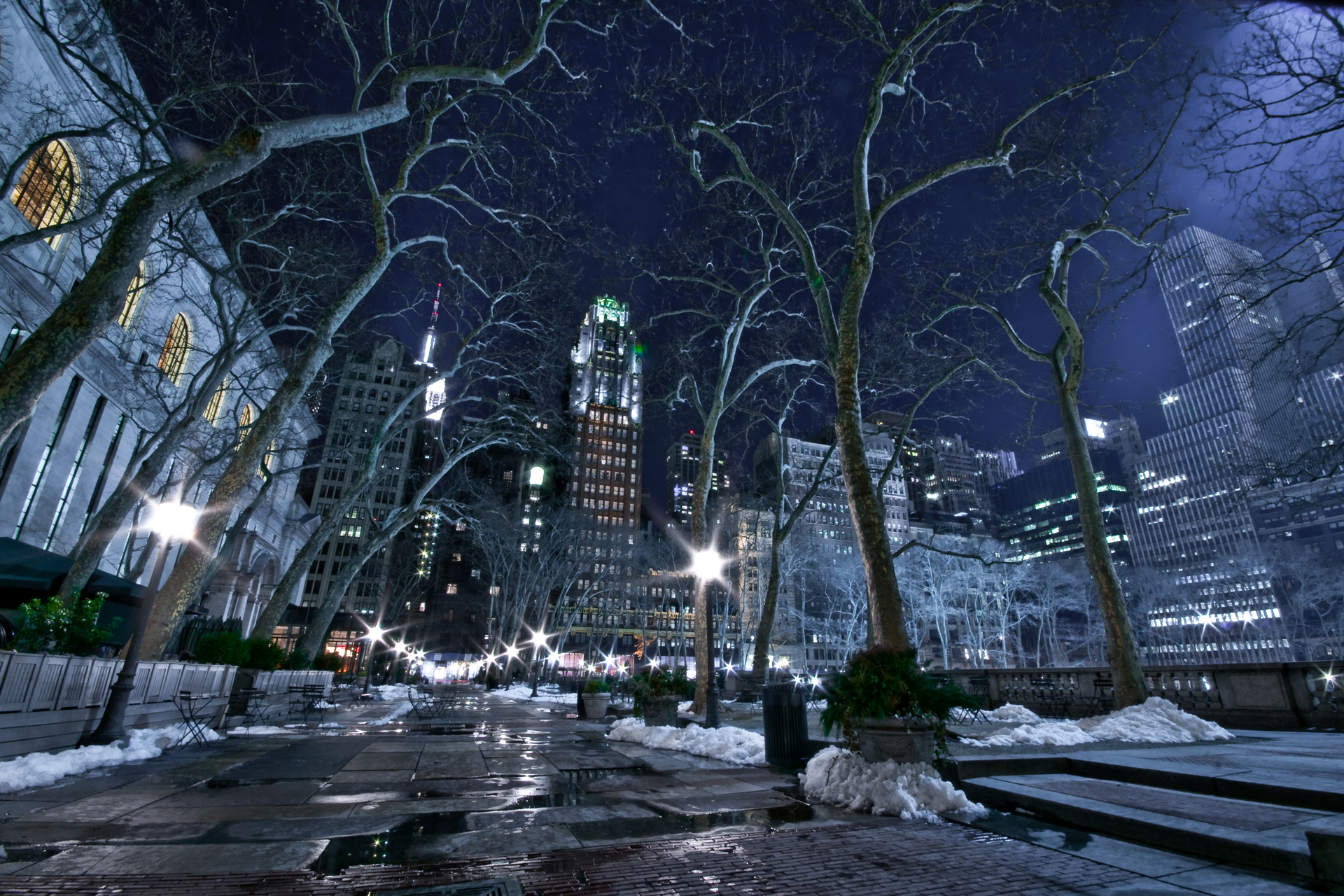 NYC Winter Scenes Wallpaper WallpaperSafari