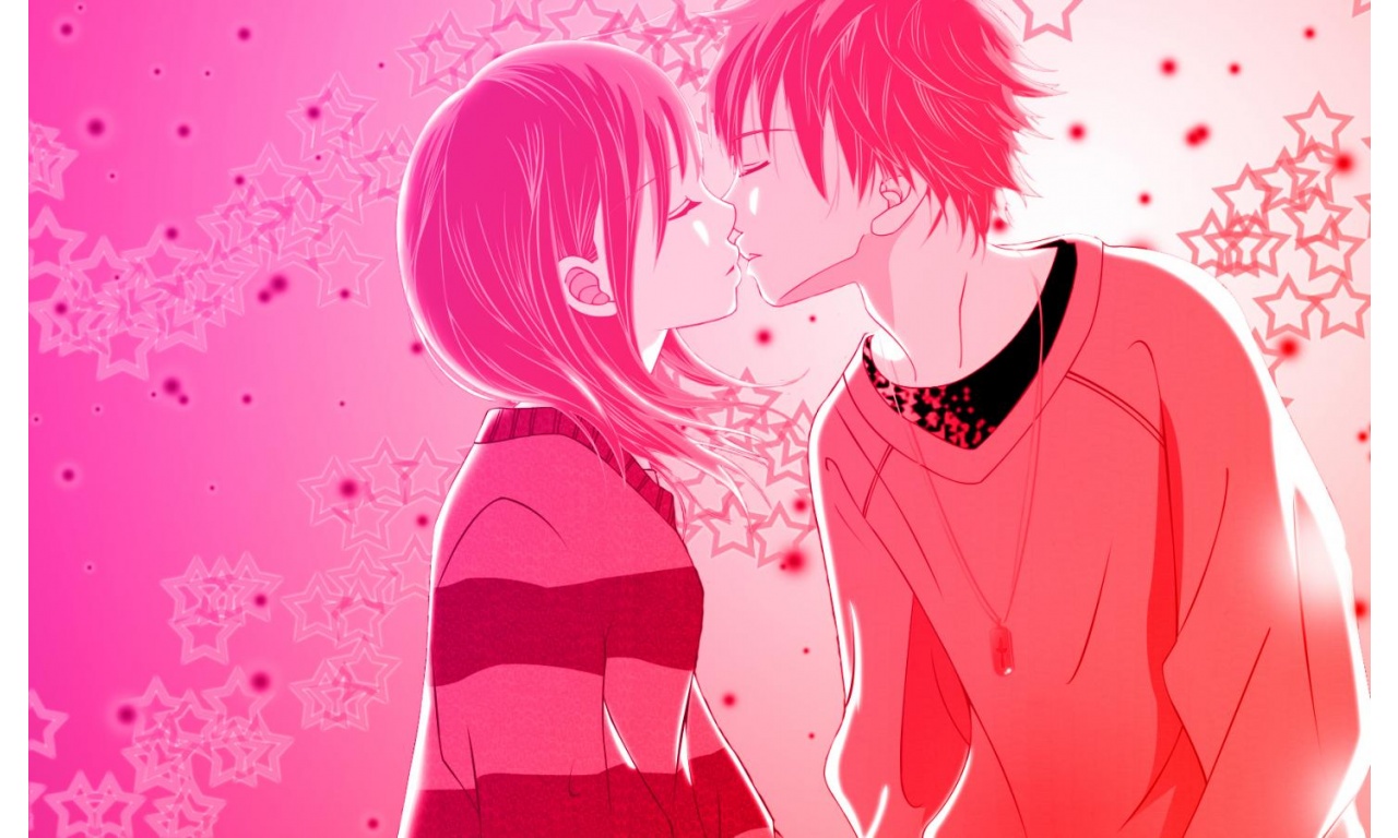 Anime Kissing Wallpaper Wallpapersafari 39780 Hot Sex Picture