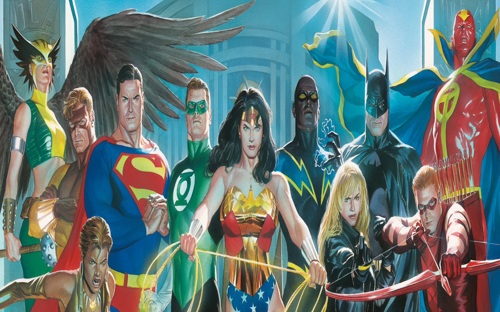 Alex Ross Justice League Wallpaper - WallpaperSafari