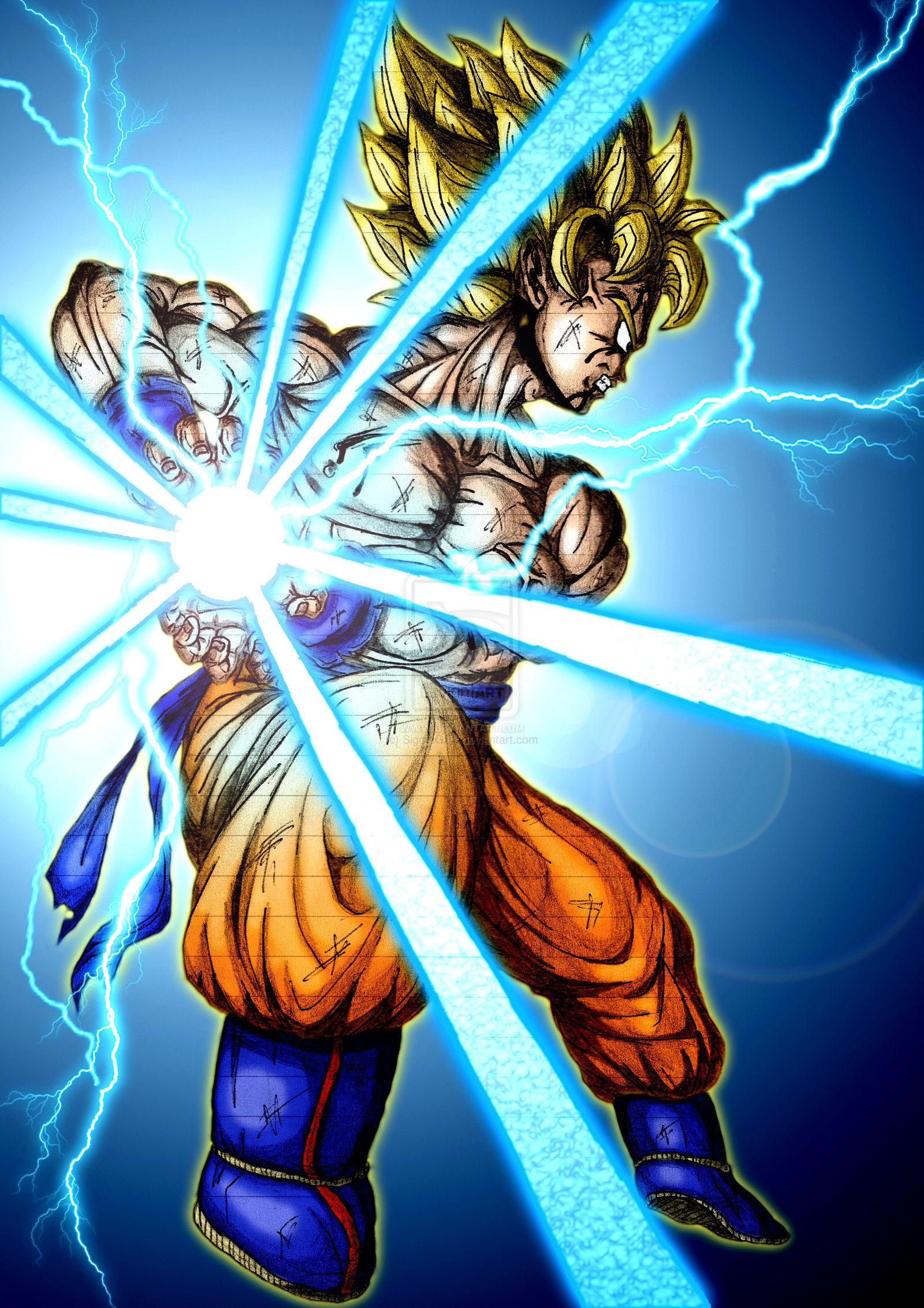 Goku Kamehameha Wallpaper - WallpaperSafari