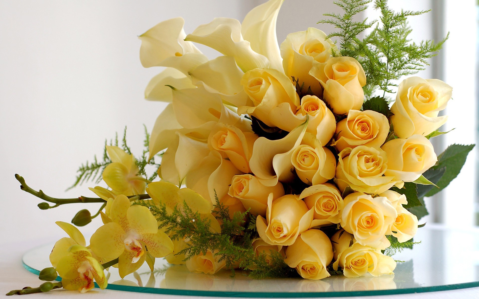 Поздравление С Днем Рождения Желтые Розы