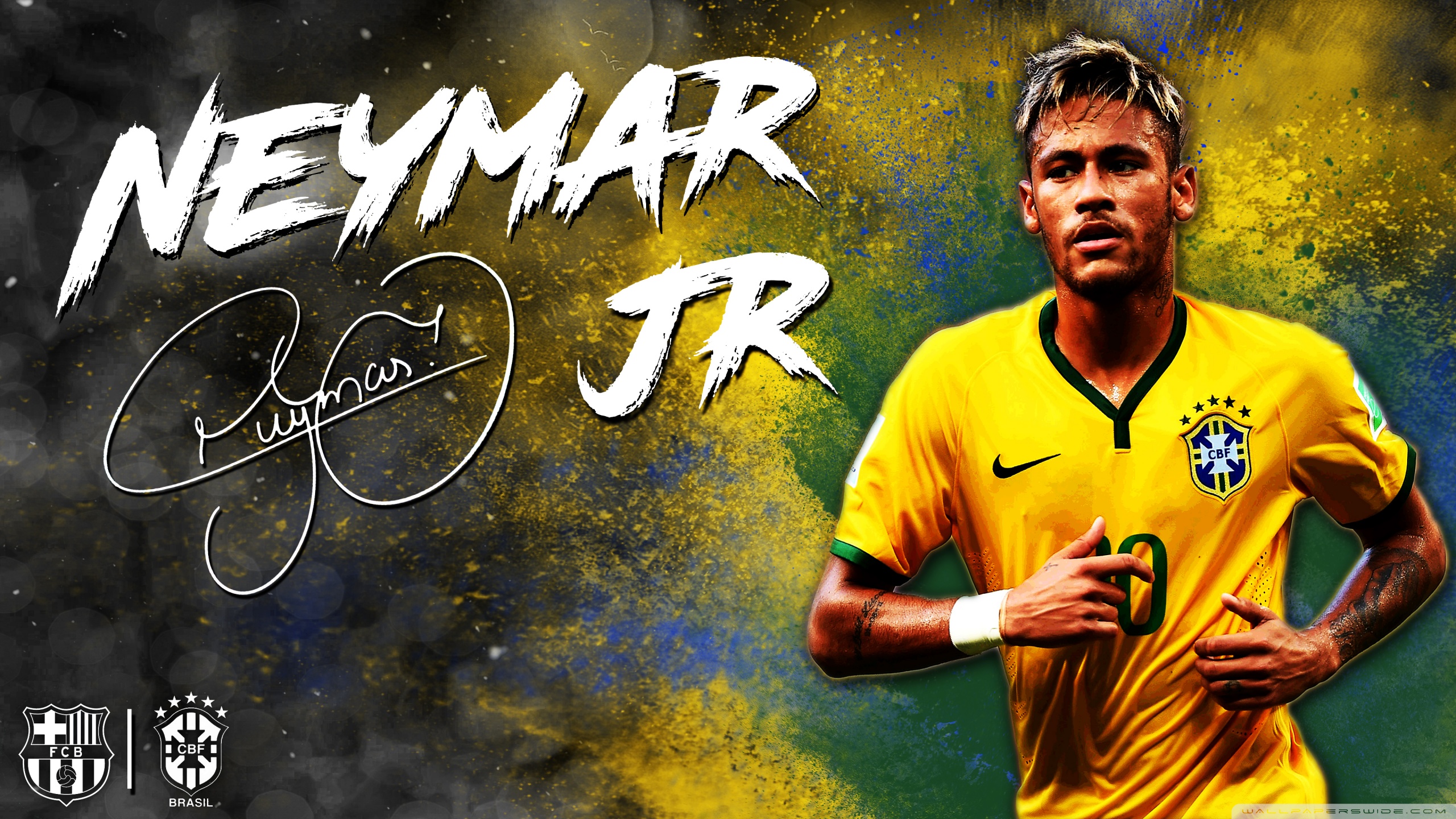 Neymar Jr Barcelona Brazil 4k HD Desktop Wallpaper For