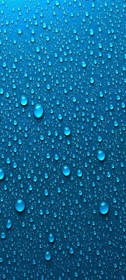 Vivo Y20 Blue Water Droplets Wallpaper