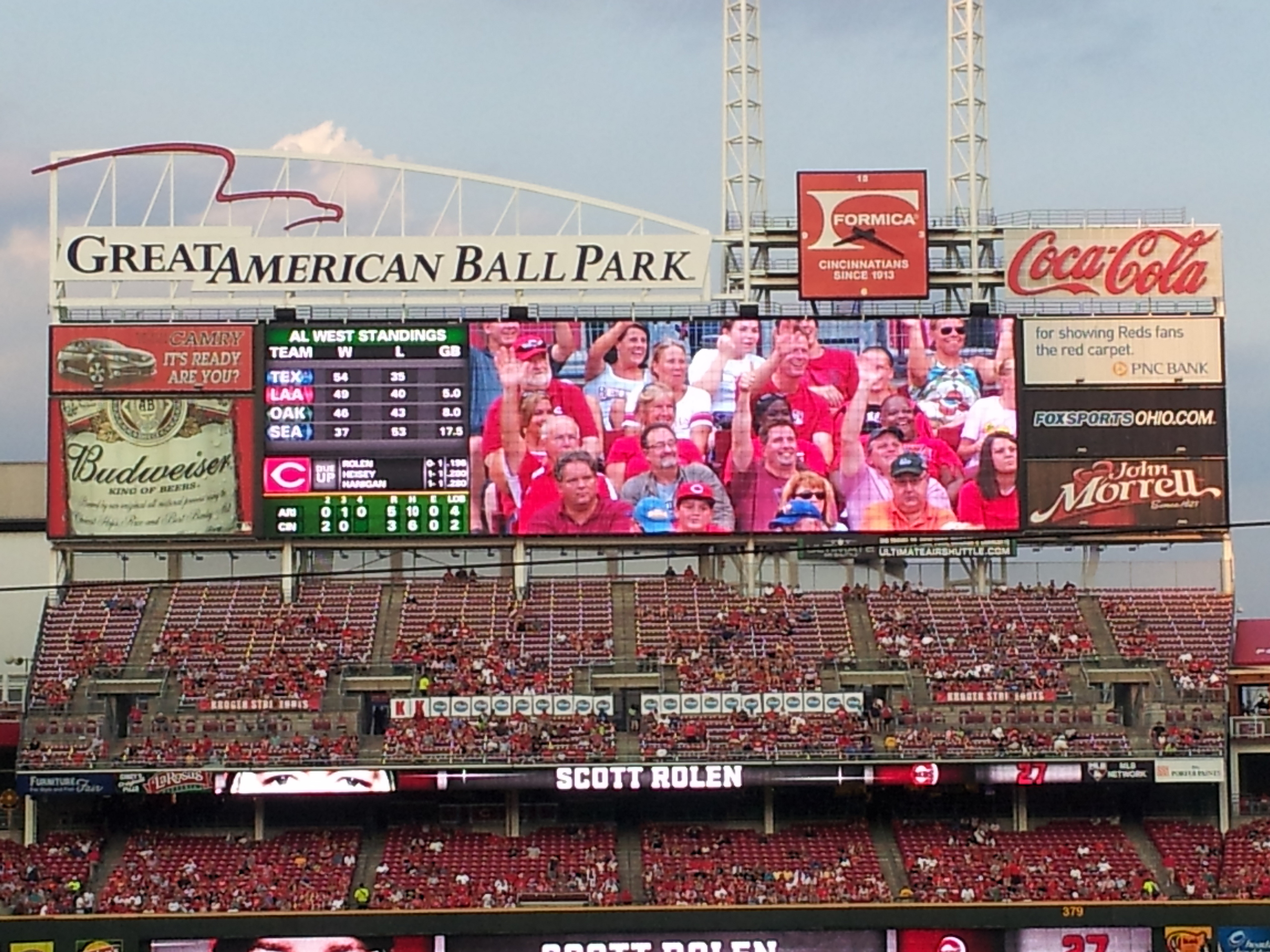 Cincinnati Reds Image Scoreboard HD Wallpaper And Background