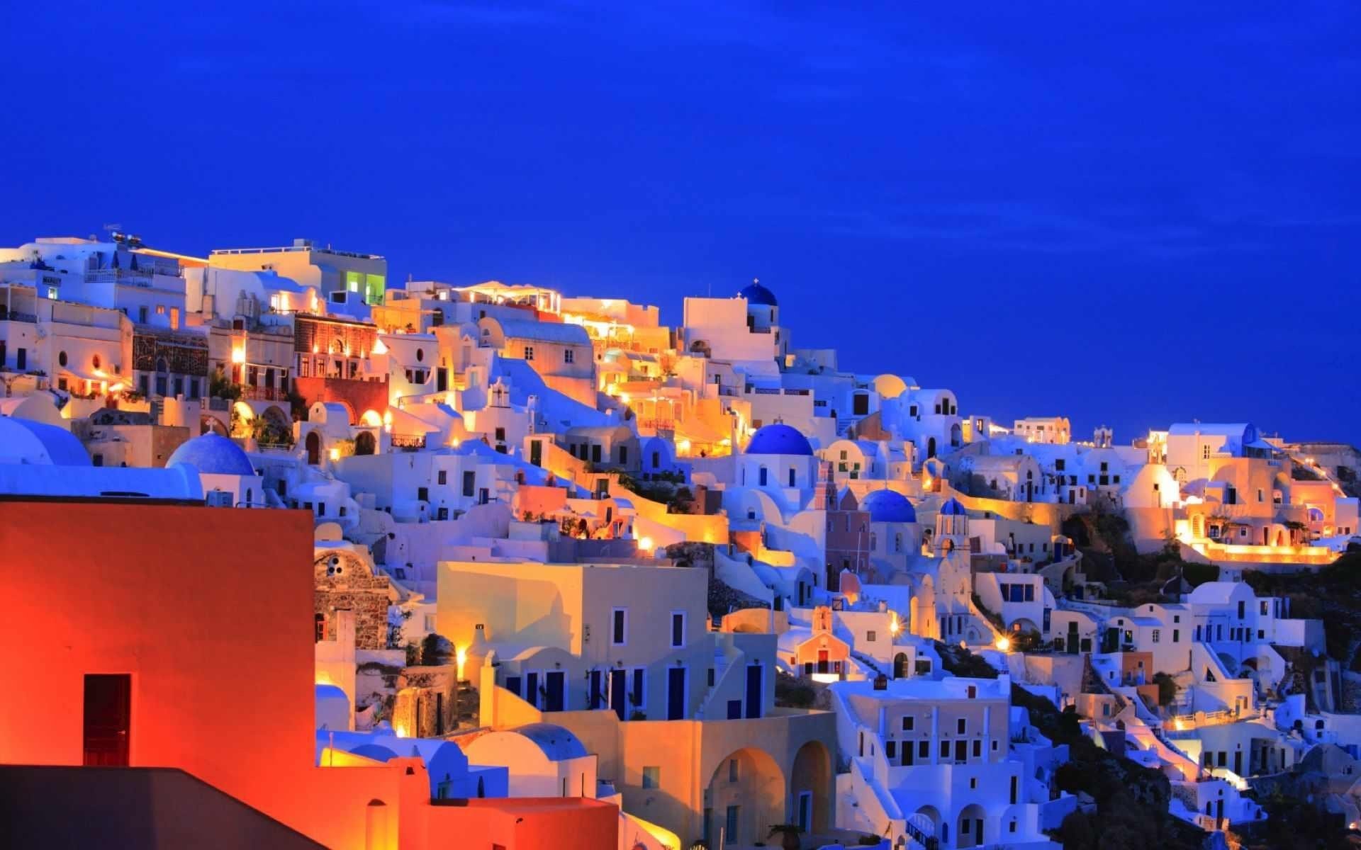 Santorini HD Wallpaper Background Image