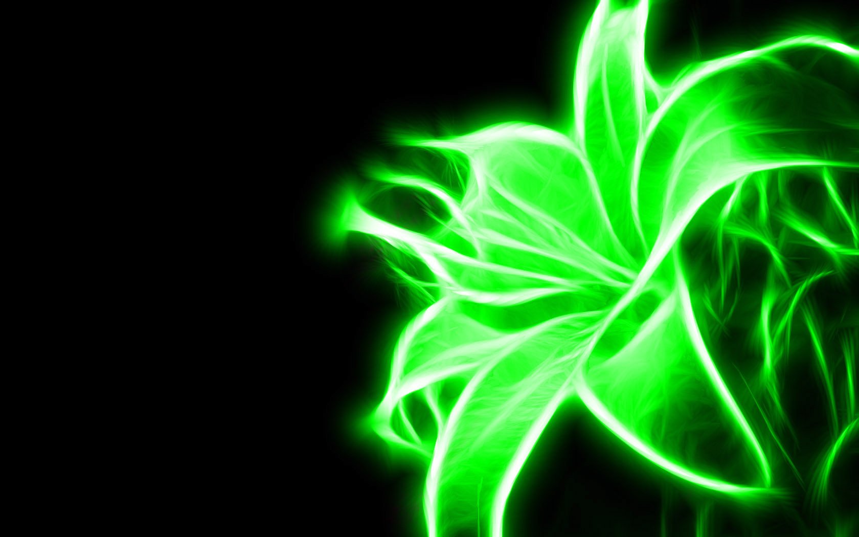 Neon Green Flower Wallpaper HD Widescreen Imgstocks