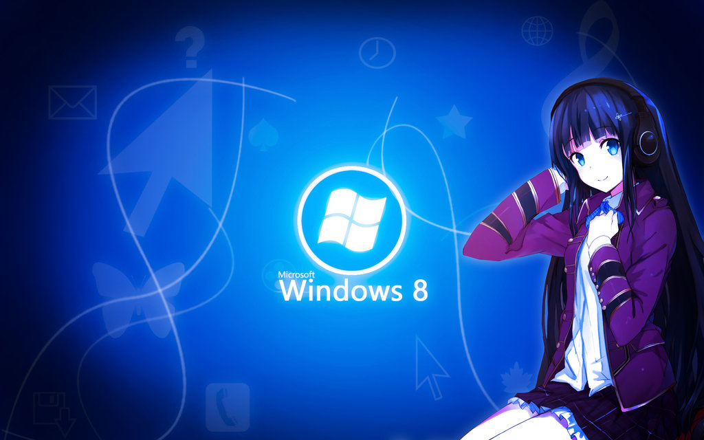 Windows 8 Anime themed Wallpaper by CryADsisAM on