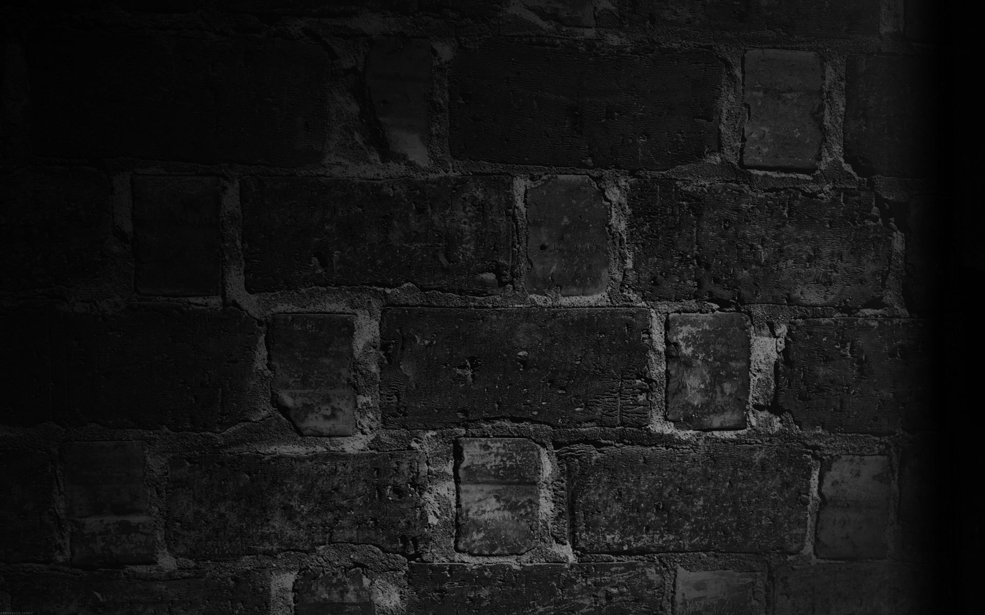 Texture Black Stone Wall Background Image