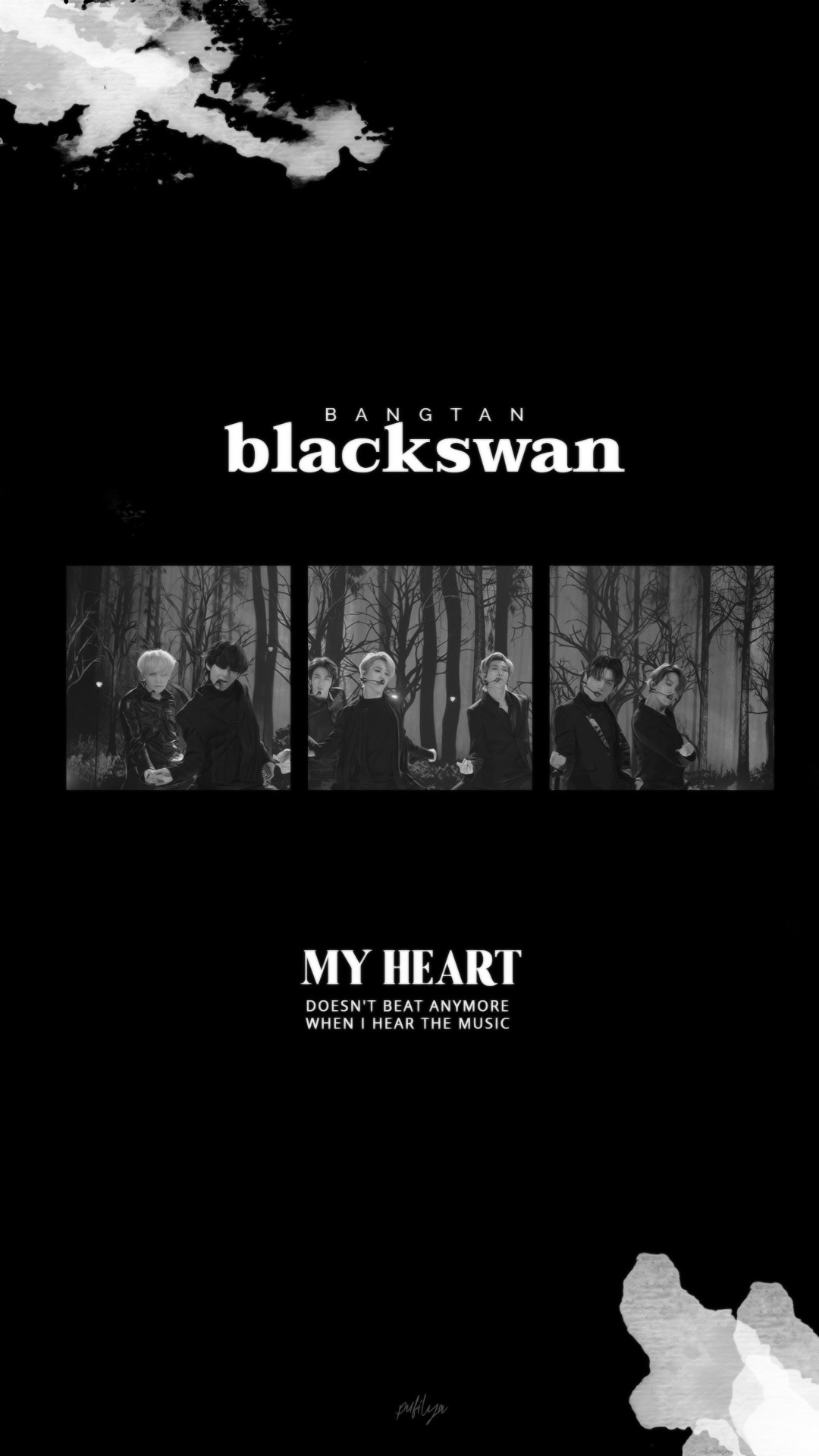 Bts Black Wallpaper Desktop