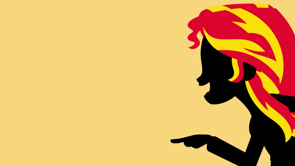 Sunset Shimmer Silhouette Wallpaper By Drewdini