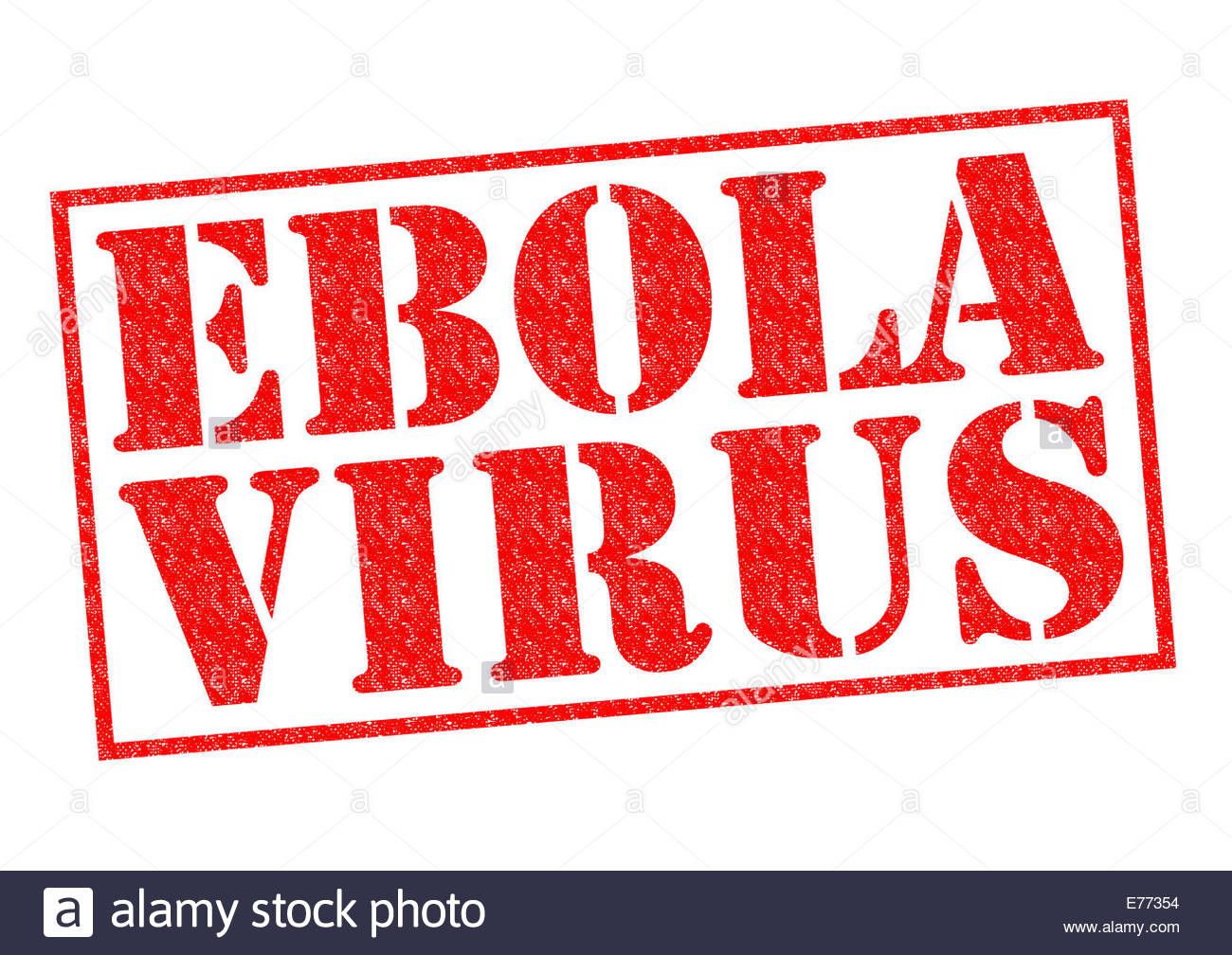 Ebola Virus Red Rubber Stamp Over A White Background Stock Photo