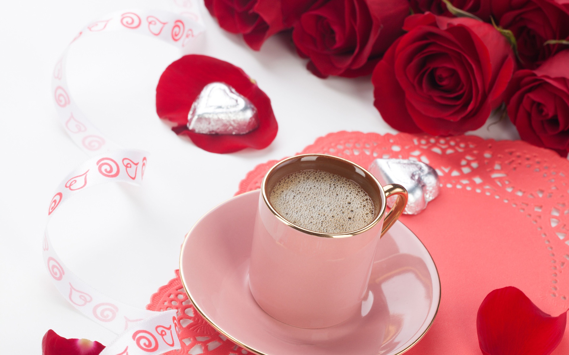 Romantic Good Morning Coffee Cup HD Wallpaper Rocks