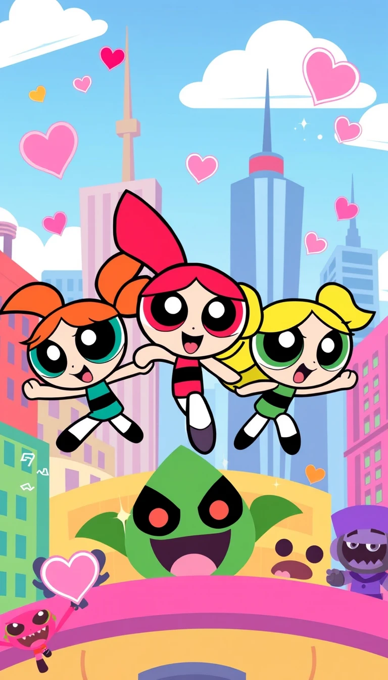Powerpuff Girls Phone Wallpaper
