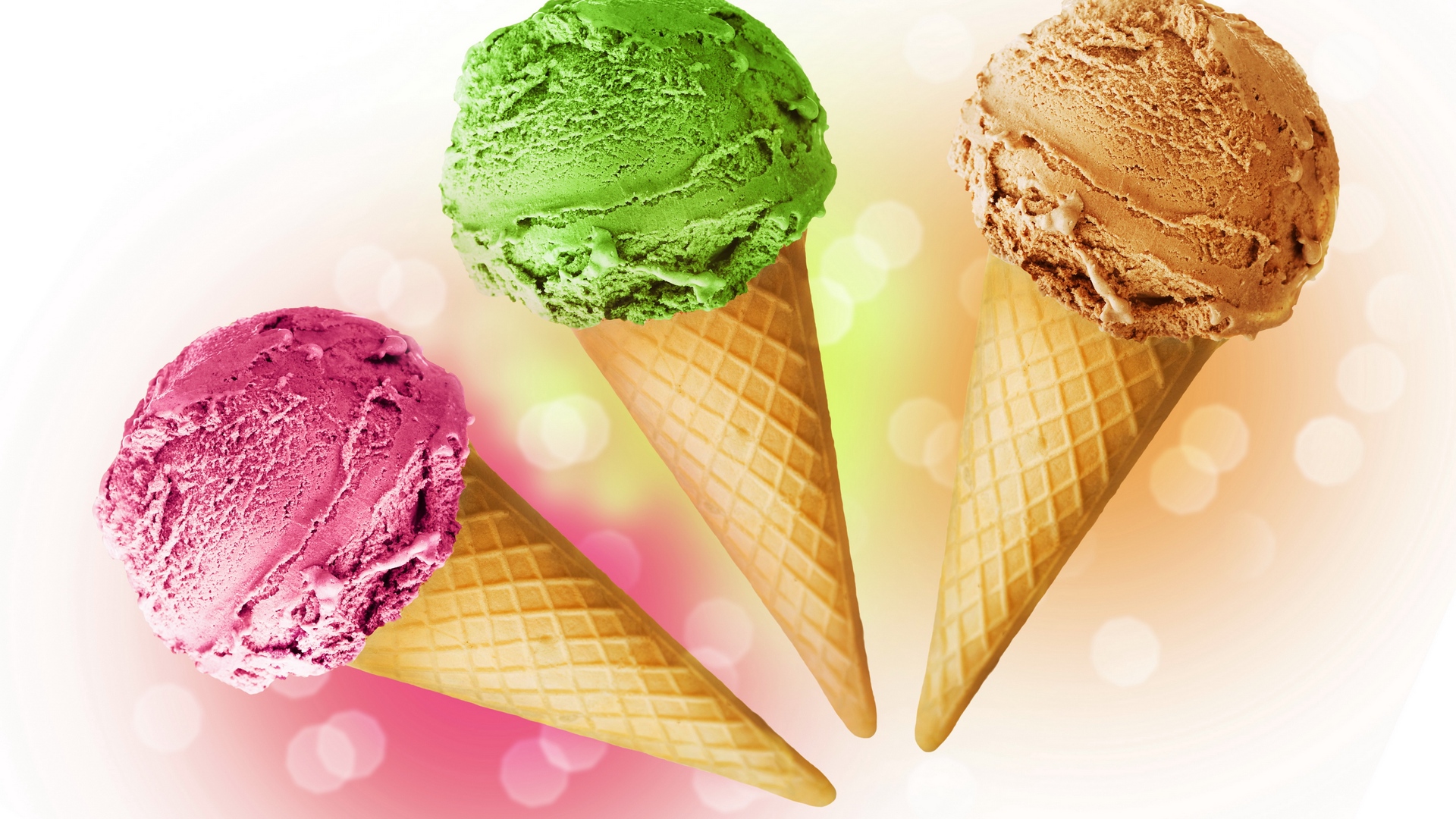 Ice Cream Cone Colorful HD Wallpaper Stream
