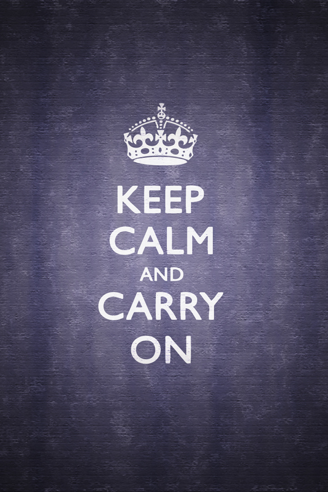 iPhone Wallpaper Keep Calm And Carry On