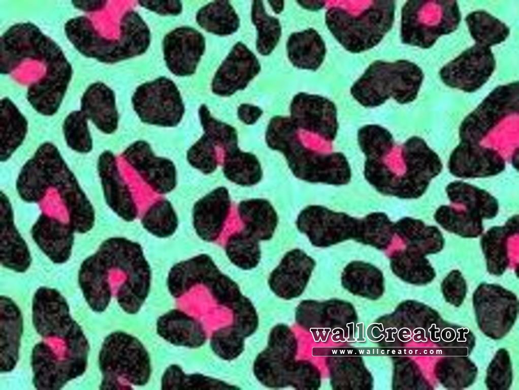 Blue And Pink Cheetah Print Wallpaper